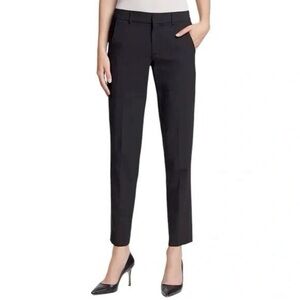 Vince Black Side Strapping Trouser Dress Pants Virgin Wool Size 6